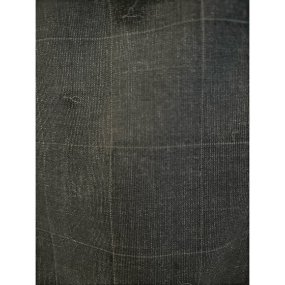 Louis Roth Navy Windowpane Mens Suit Jacket & Trousers Set With Buckle Detail - Picture 6 of 16